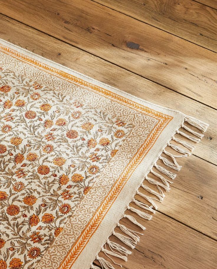 Flower Printed Area Rug